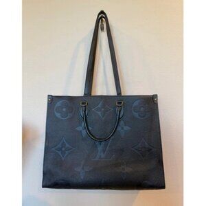 Authentic Louis Vuitton Monogram Large Black Tote bag